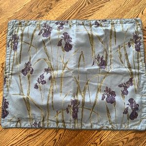 Iris pillow cover - size 25” x 20” NWOT